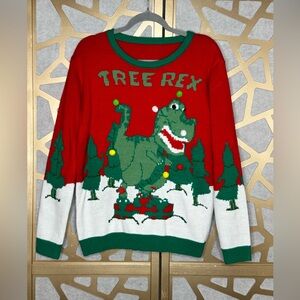Ugly Christmas Sweater
"TREE REX" Dinosaur Holiday
Knit